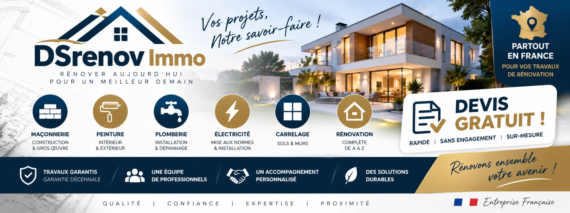 DS Renov Immo — Rénovation, peinture, électricité, carrelage et tous corps d'état